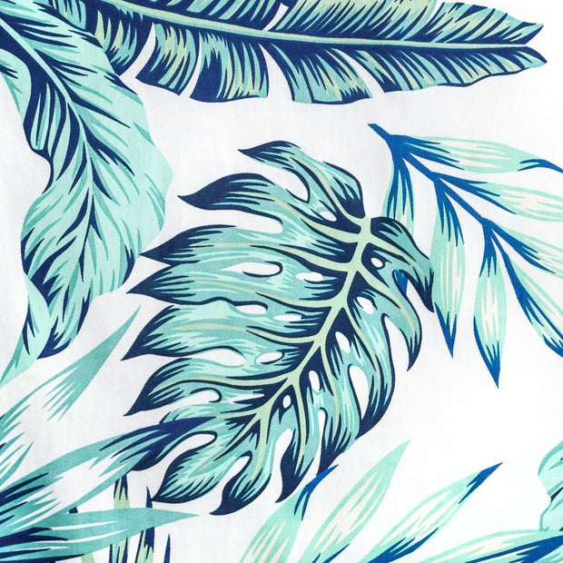 Lenjerie de pat din bumbac Satinat, Sammy Alb / Verde, 220 x 200 cm (3)