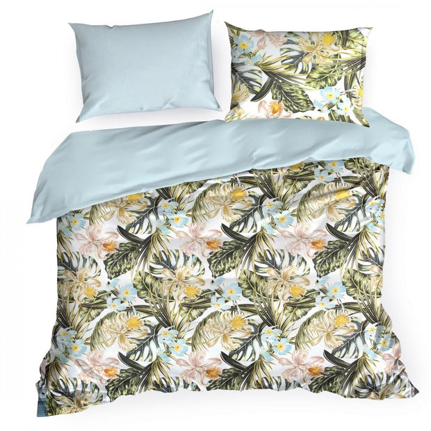 Lenjerie de pat din bumbac Satinat, Trinity Multicolor, 220 x 200 cm