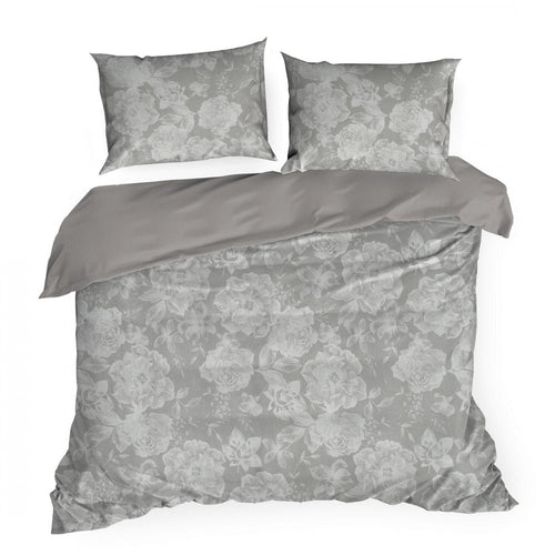 Lenjerie de pat din bumbac, Seville 1 Gri, 160 x 200 cm
