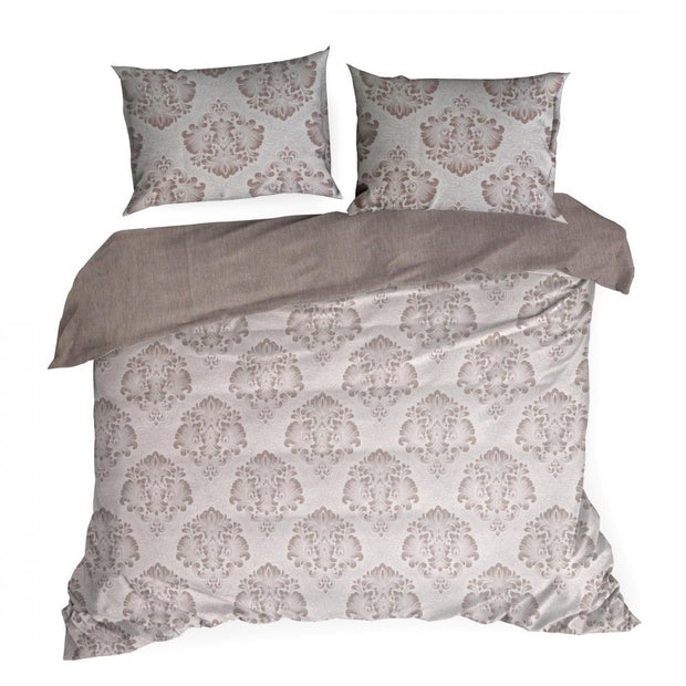 Lenjerie de pat din bumbac, Seville 10 Gri & ERFRNY-BEDLINEN-SEVILLE-10-GRAY
