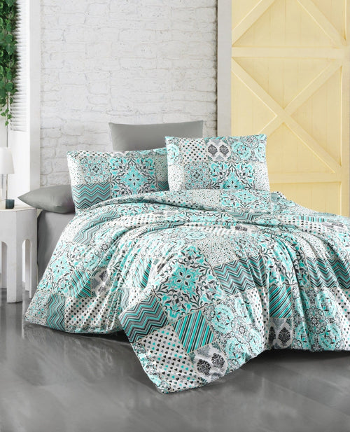 Asir Lenjerie de pat din bumbac, Sleep Well Multicolor, 160 x 220 cm