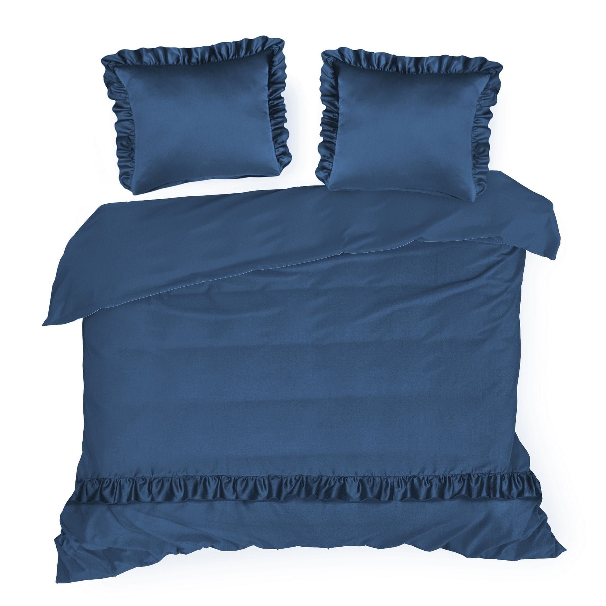 Lenjerie de pat din bumbac, Venus Bleumarin & ERFRNY-BEDLINEN-VENUS-NAVY-BLUE