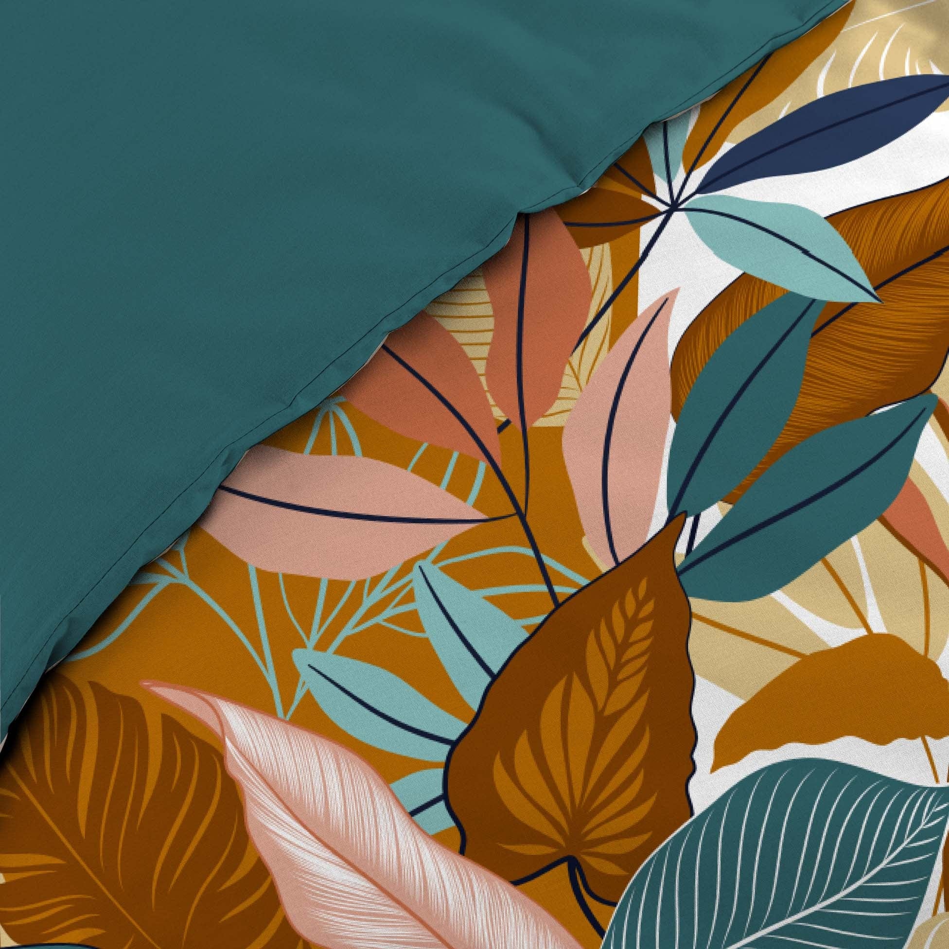 U10 Lenjerie de pat din bumbac, Yucca Multicolor, 240 x 220 cm