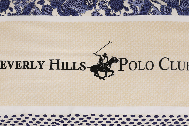 Lenjerie de pat din bumbac Ranforce, Beverly Hills Polo Club BHPC 027 Bleumarin / Crem, 200 x 220 cm (4)
