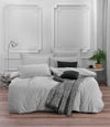 Lenjerie de pat din bumbac Ranforce Fresh Gri Deschis, 200 x 220 cm