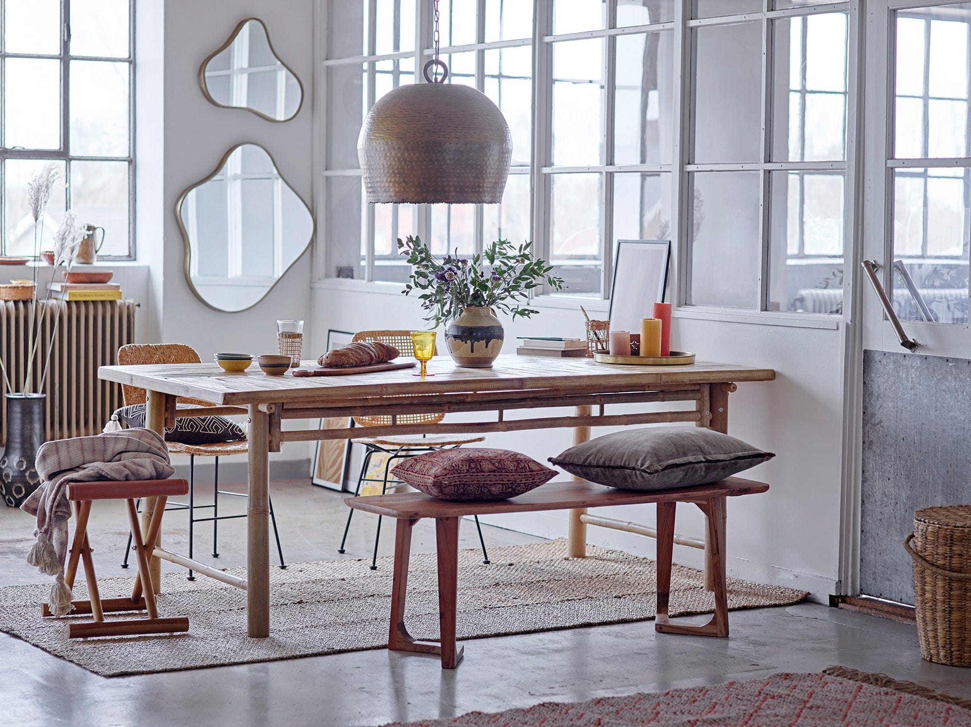 Lumanare cilindrica Anja Maro, din parafina, timp de ardere 42H, Ø7xH10 cm (1)