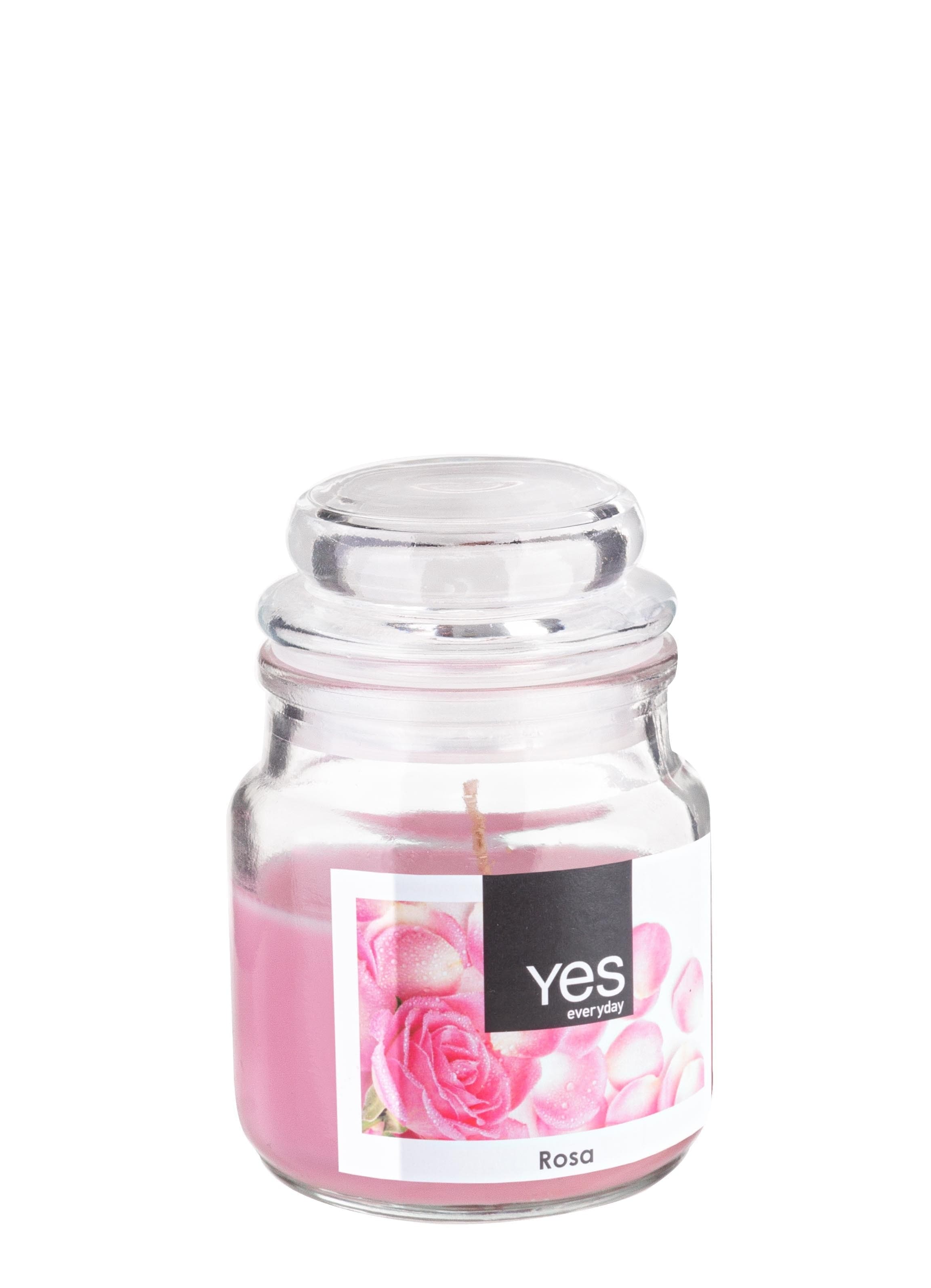 Lumanare parfumata Jug Roz, Ø6xH8 cm