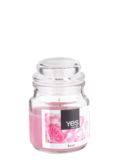 Lumanare parfumata Jug Roz, Ø6xH8 cm