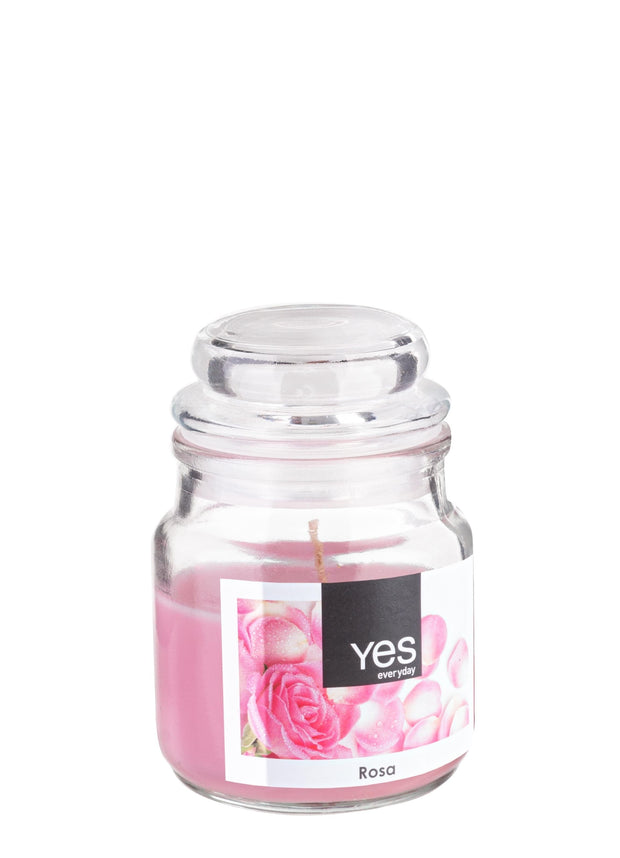 Lumanare parfumata Jug Roz, Ø6xH8 cm