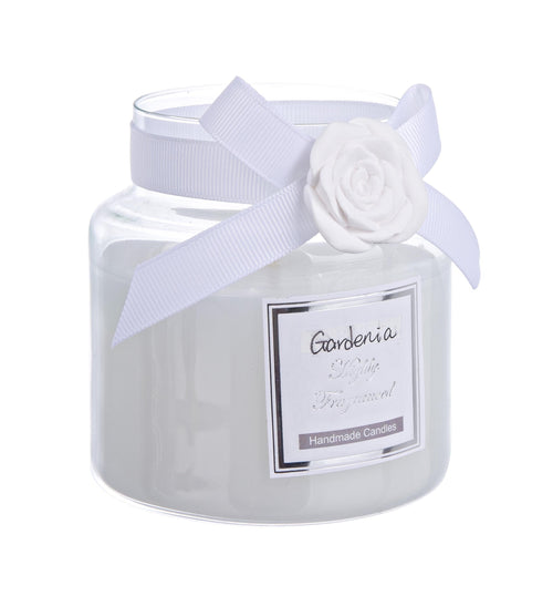 Lumanare parfumata Rosabel Alb, Ø8,2xH8,9 cm