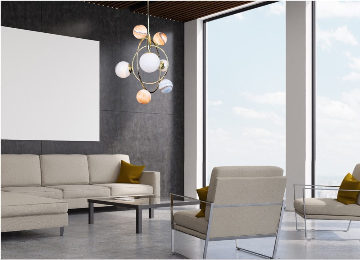 Maxlight Lustra Cosmos P0378 Auriu