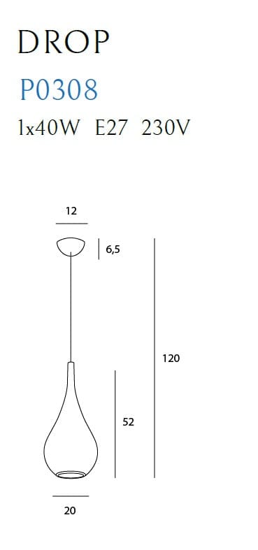 Maxlight Lustra Drop P0308 Auriu
