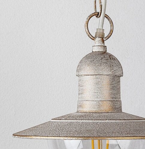 RabaLux Lustra exterior Oslo 8740 Alb Antichizathizat / Transparent