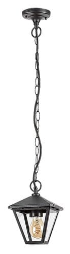 RabaLux Lustra exterior Paravento 7149 Negru / Transparent