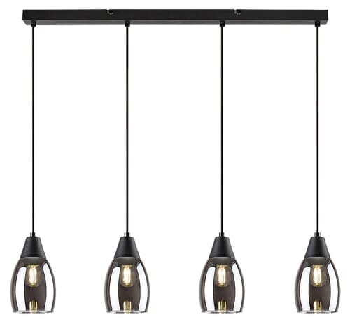 RabaLux Lustra Ilmari 72184 Negru / Fumuriu