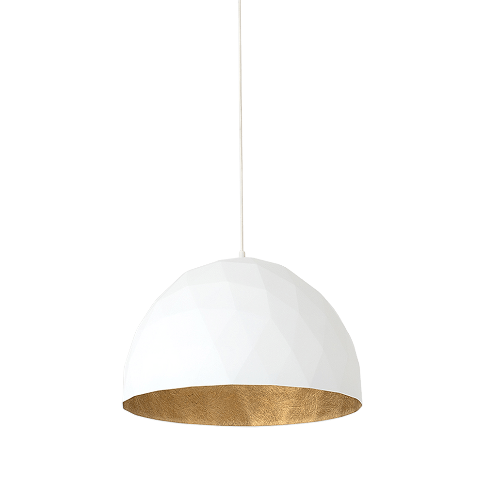 Customform Lustra Leonard L Alb / Auriu