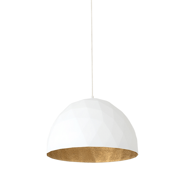 Customform Lustra Leonard L Alb / Auriu