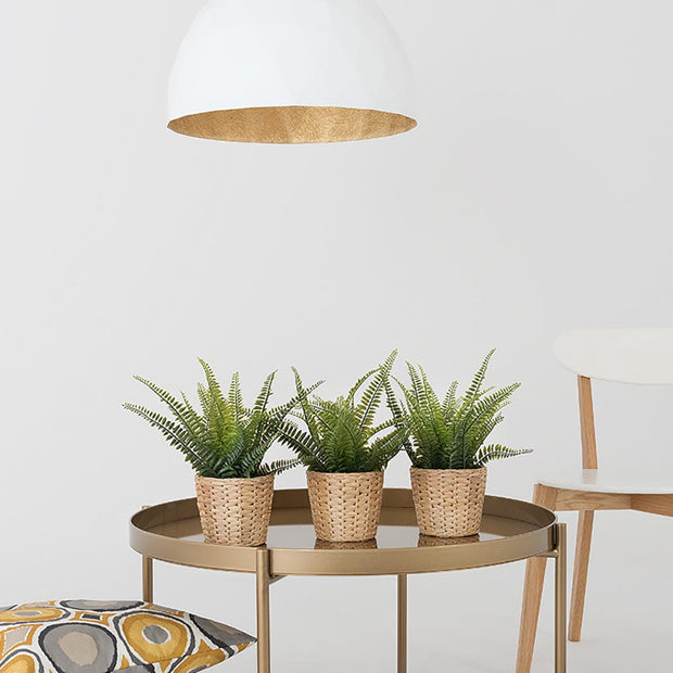 Customform Lustra Leonard L Alb / Auriu