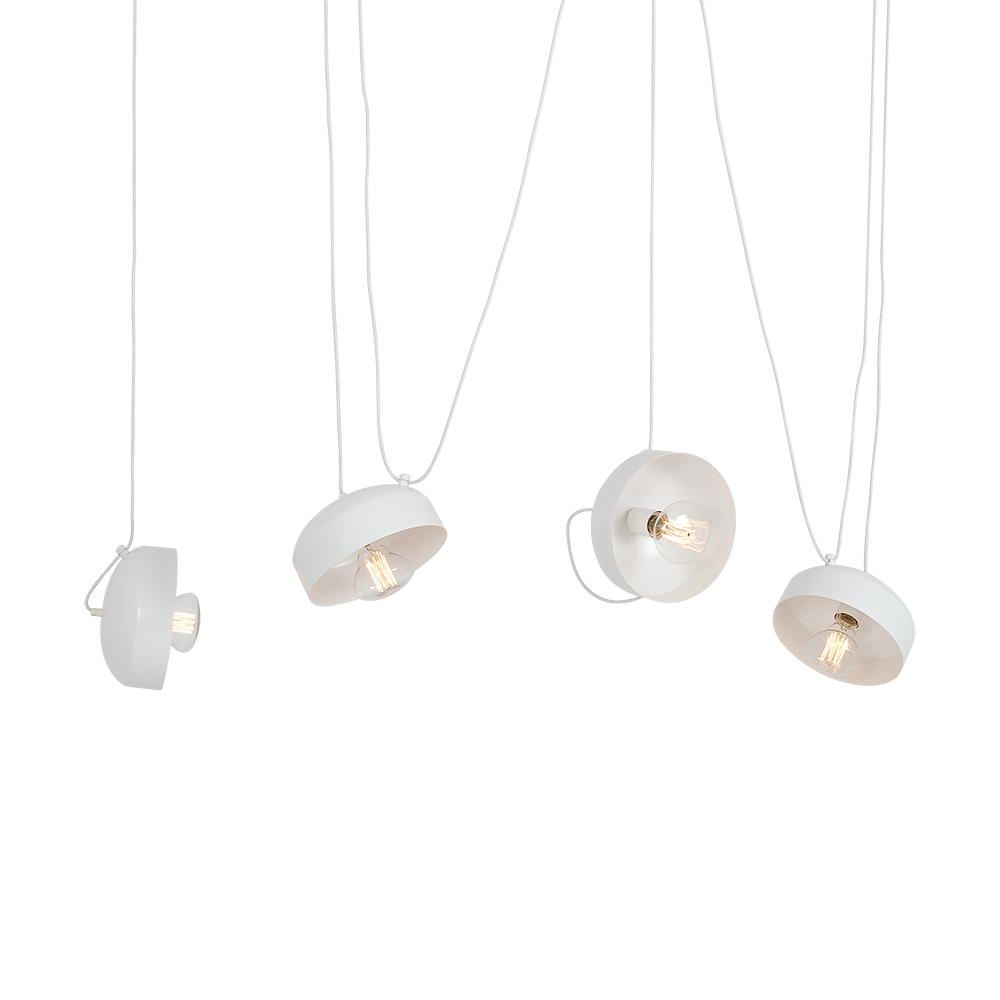 Lustra Popo Flat L4 Alb