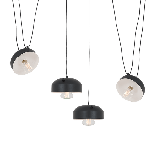 Lustra Popo Flat L4 Negru