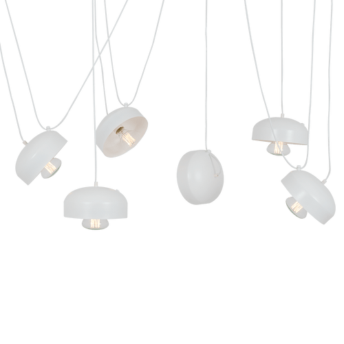 Lustra Popo Flat L6 Alb