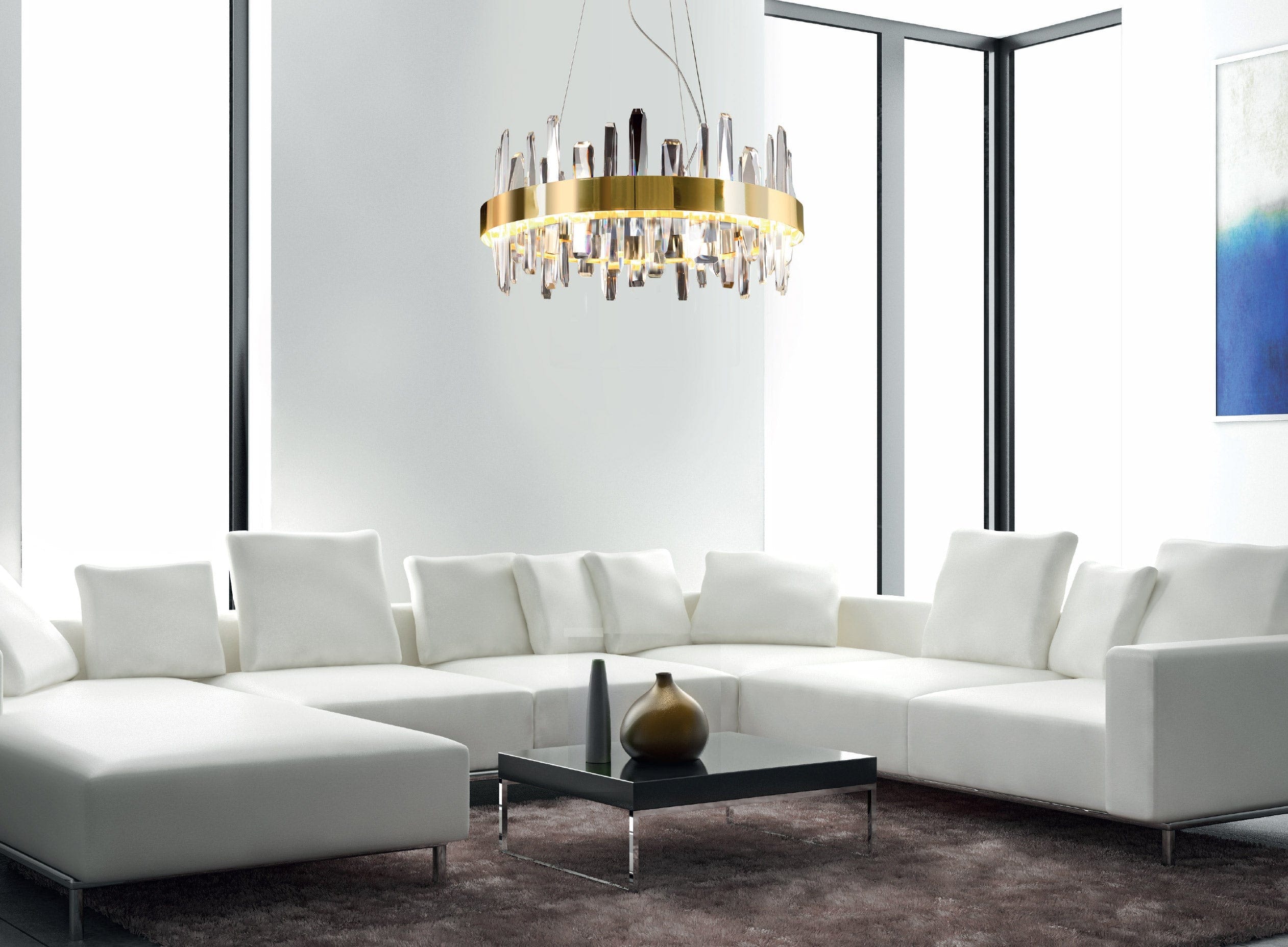 Lustra Prince P0421 Auriu