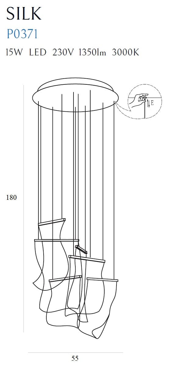 Lustra Silk P0371D Crom (3)