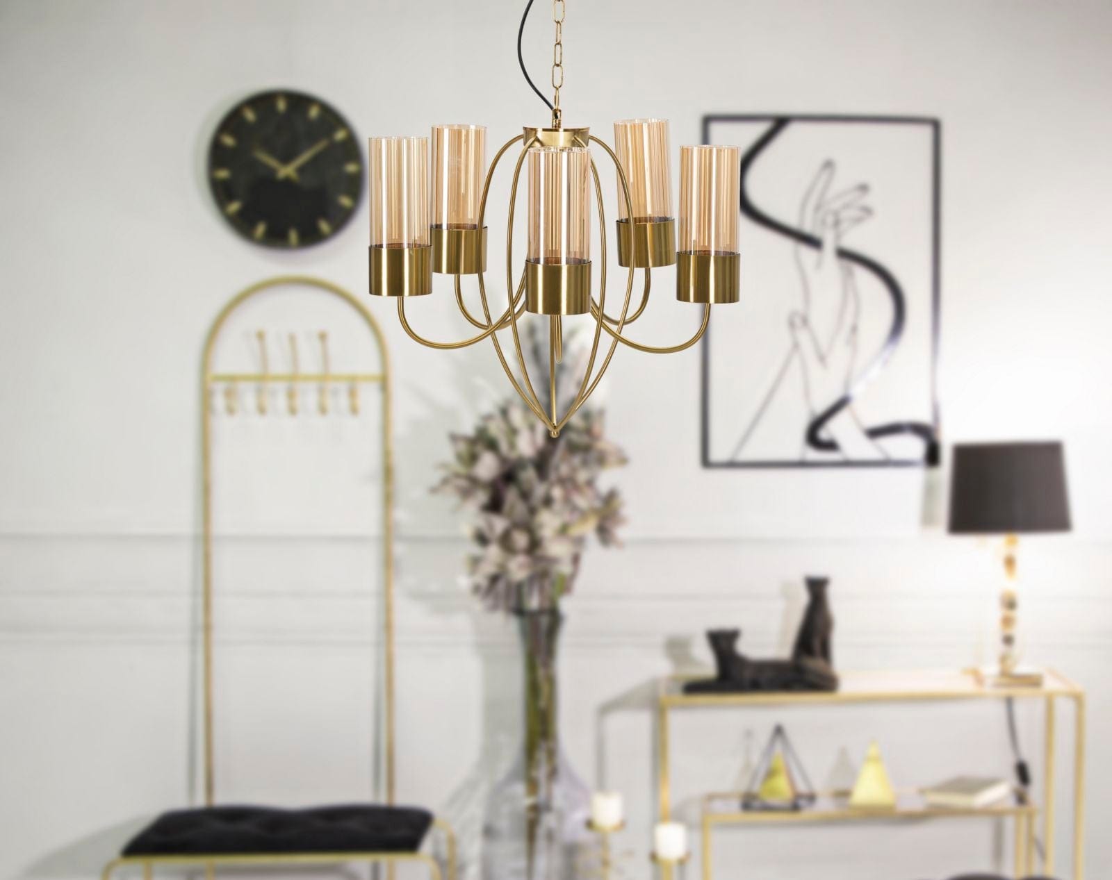 Lustra Versailles 5 Negru (6)