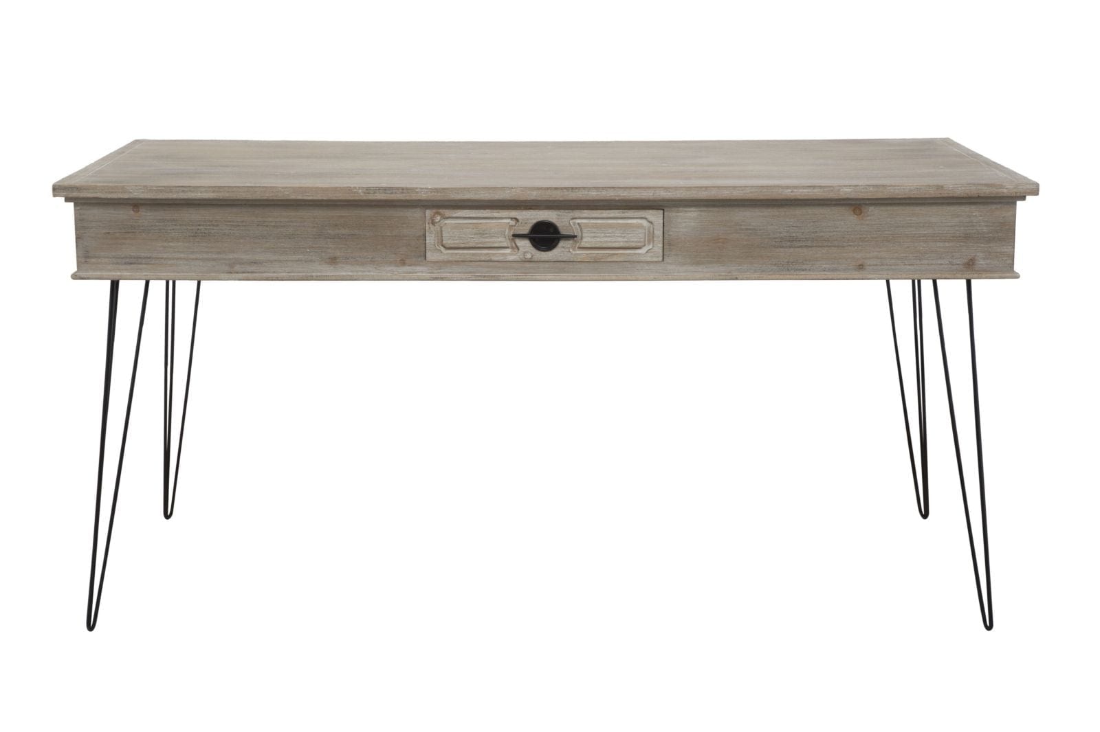 Mauro Ferretti Masa cu 2 sertare din lemn de mesteacan Saigon, L160xl80xh77 cm