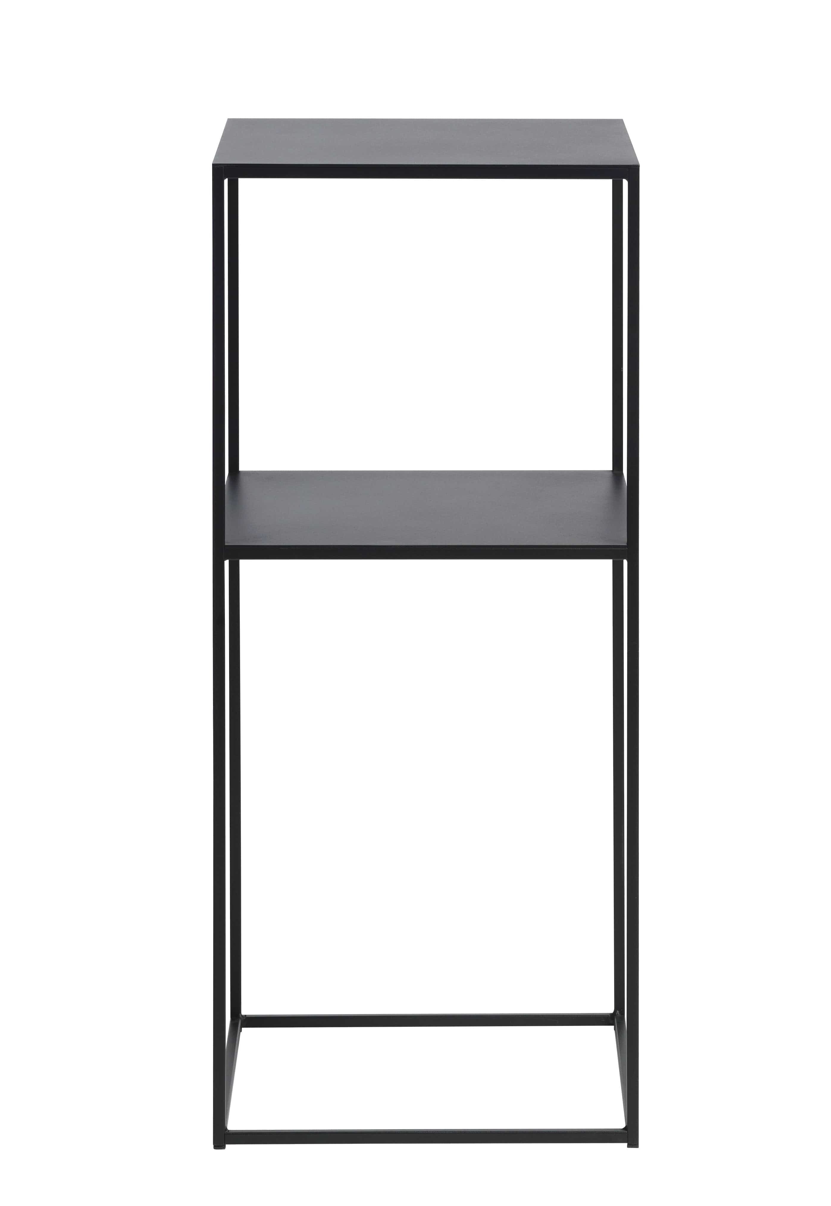 Unique Furniture A/S Masa de bar din metal, Pebble Negru, L35xl35xH80 cm