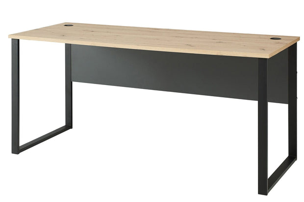 Szynaka Masa de birou din MDF Brego 71 Large Stejar Artisan / Antracit, L170xl73xH77 cm