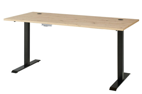 Szynaka Masa de birou din MDF, inaltime reglabila, Brego 75 Stejar Artisan / Antracit, L160xl72xH77 cm