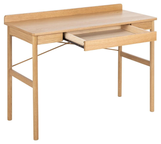 Actona Masa de birou din pal si lemn, Paul Natural / Stejar, L110xl50xH80 cm