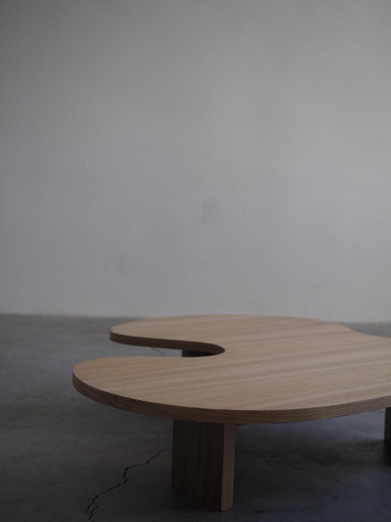 Asir Masa de cafea din lemn, Amorf Natural, L150xl90xH85 cm