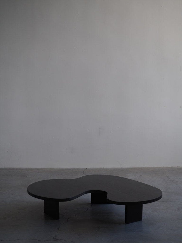 Asir Masa de cafea din lemn, Amorf Negru, L150xl90xH85 cm