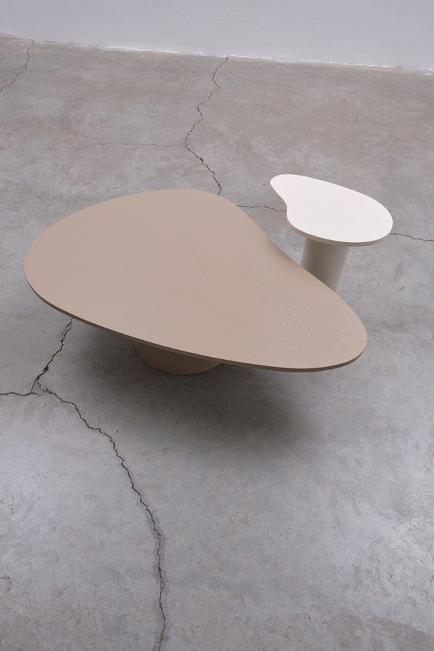 Asir Masa de cafea din lemn, Blob Bej, L120xl80xH35 cm