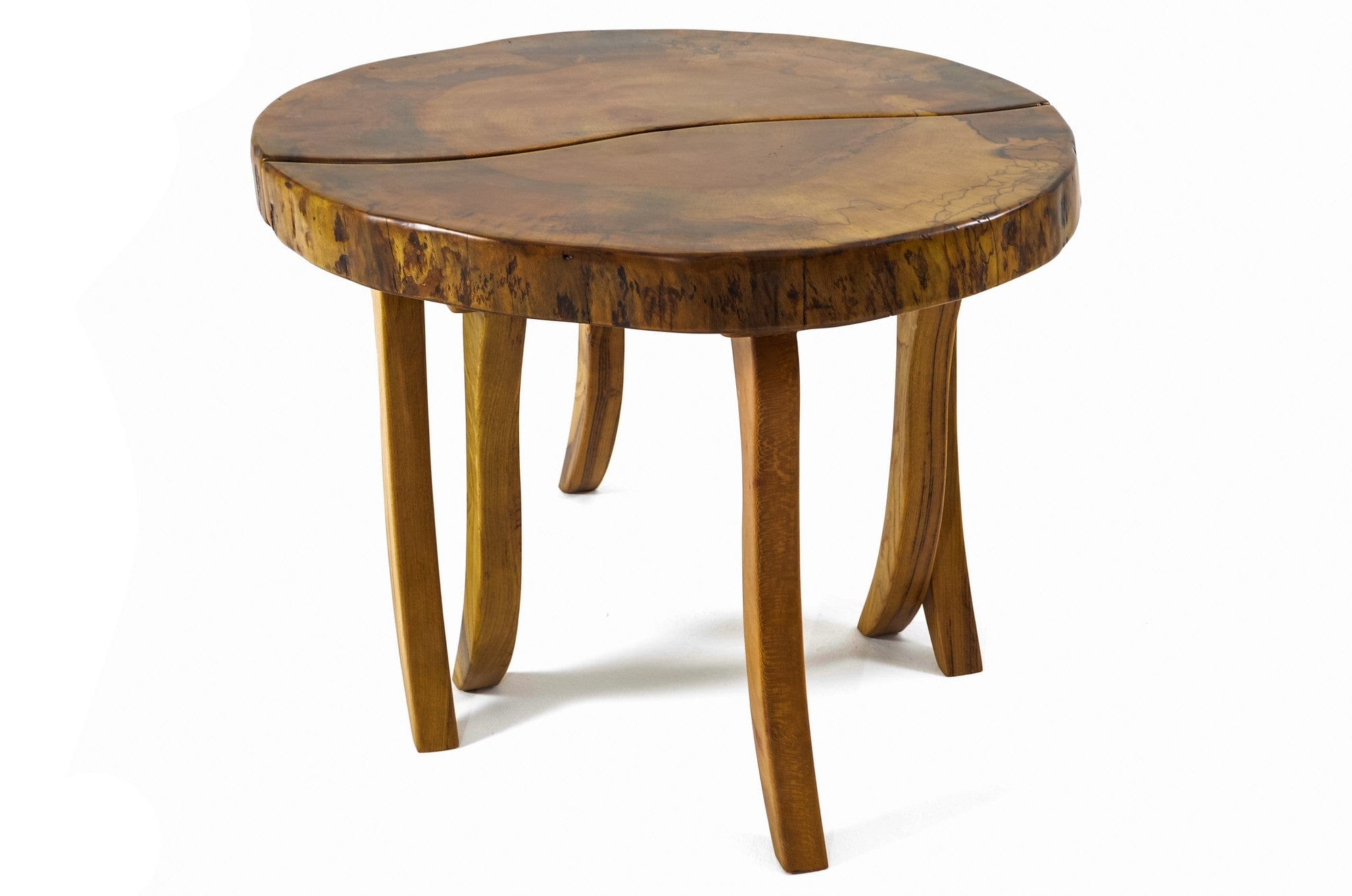 Asir Masa de cafea din lemn, Carmen Nuc, Ø70xH45 cm