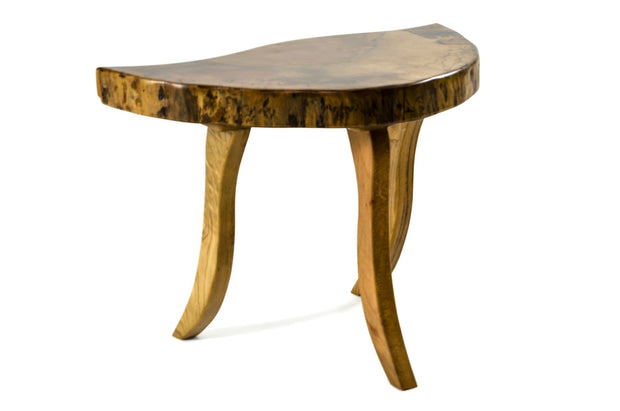 Asir Masa de cafea din lemn, Carmen Nuc, Ø70xH45 cm