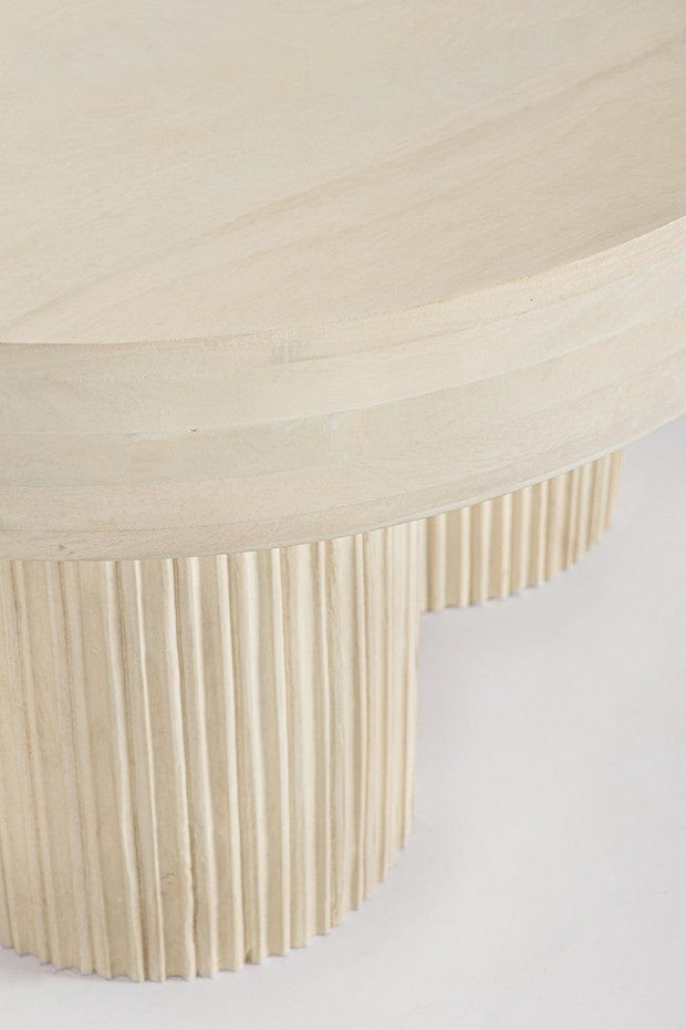 Masa de cafea din lemn de mango, Dacca Natural, Ø75xH41 cm (2)