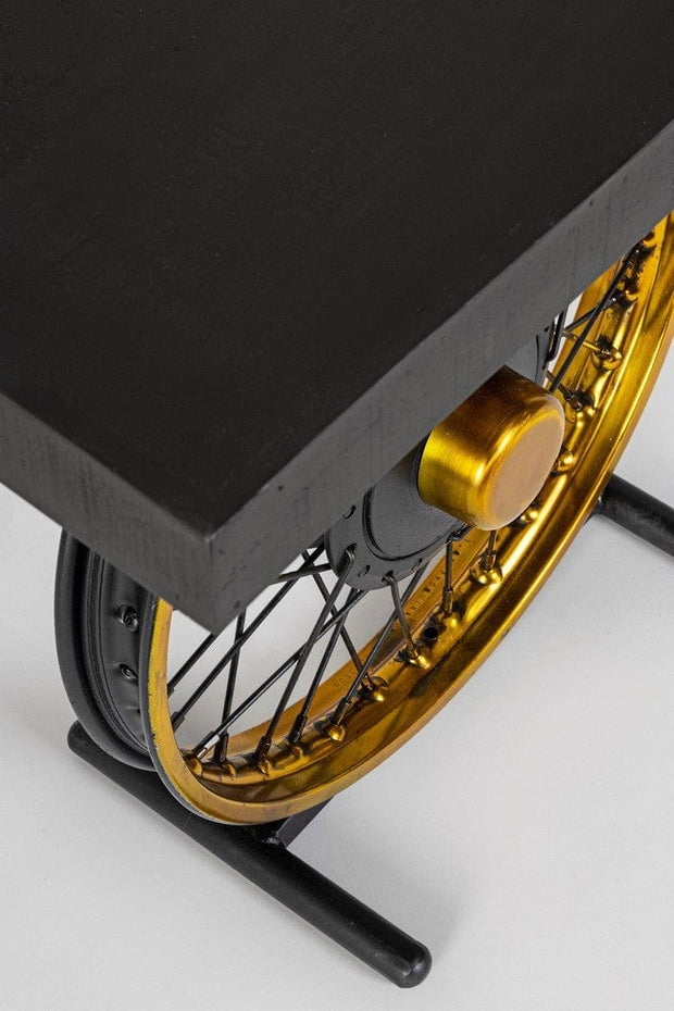 Masa de cafea din lemn de mango si metal, Road Negru, L60xl35xH53 cm (5)