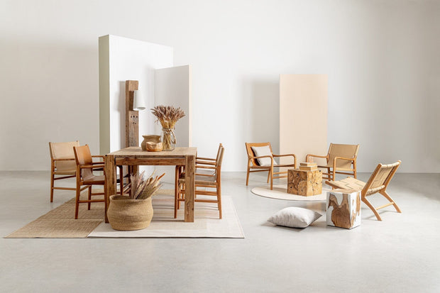 Masa de cafea din lemn, Elwood Natural, L40xl40xH40 cm (7)