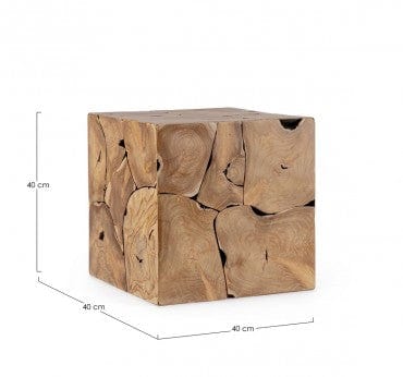 Masa de cafea din lemn, Elwood Natural, L40xl40xH40 cm (10)