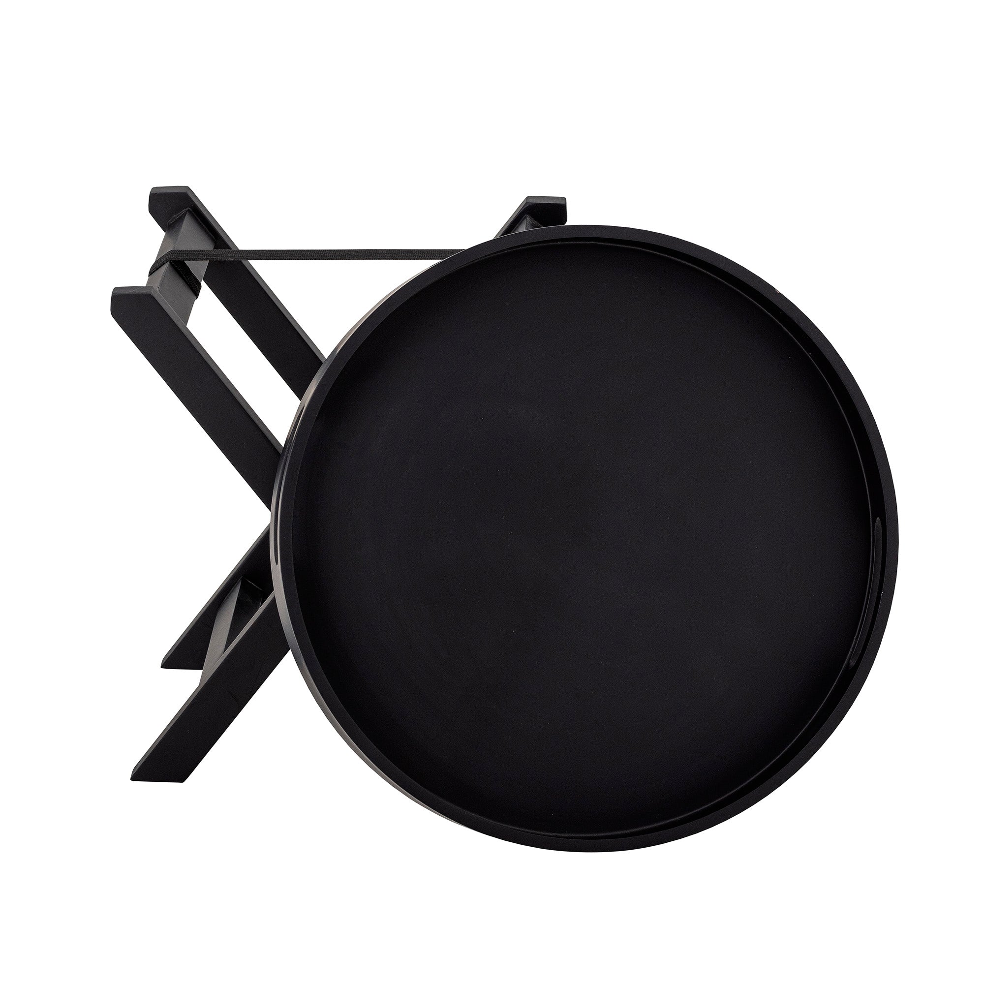 Masa de cafea din lemn, Freya Negru, Ø40xH39 cm (3)