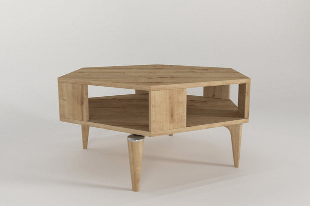 Asir Masa de cafea din lemn, Kipera Stejar, L90xl78xH41,2 cm