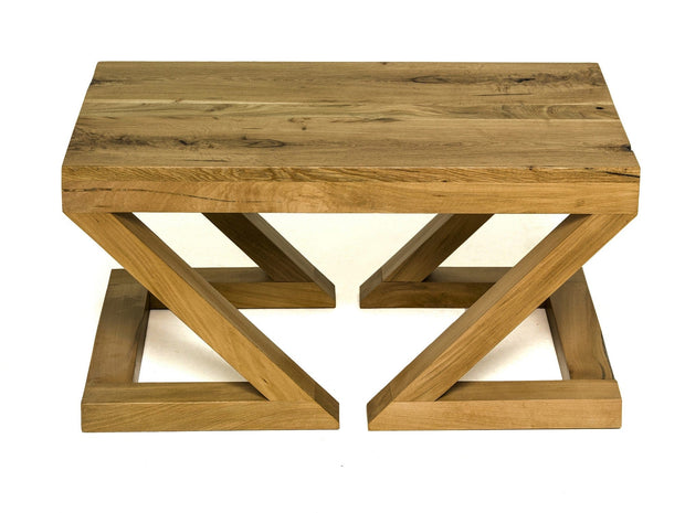 Asir Masa de cafea din lemn, Malanje Stejar, L80xl50xH40 cm