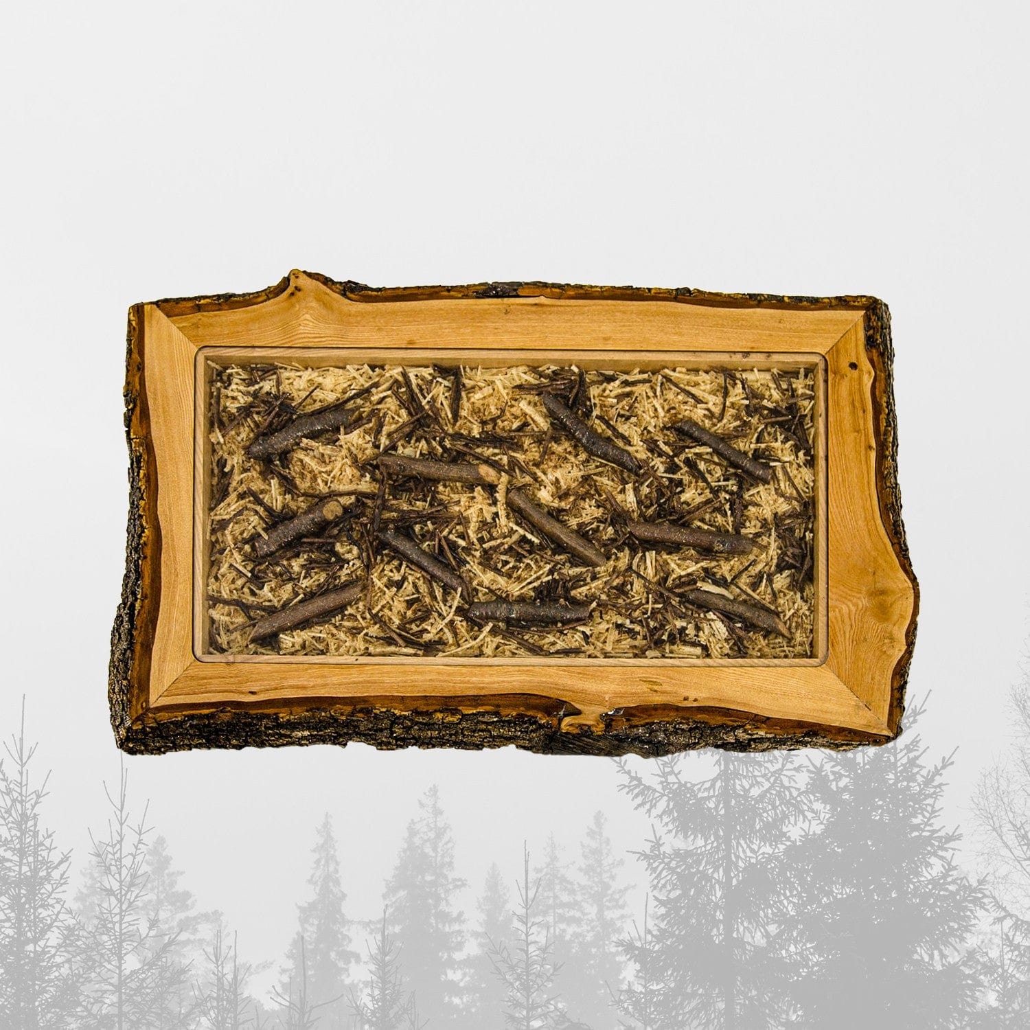 Asir Masa de cafea din lemn, Miyola Stejar / Maro, L102xl60xH46 cm