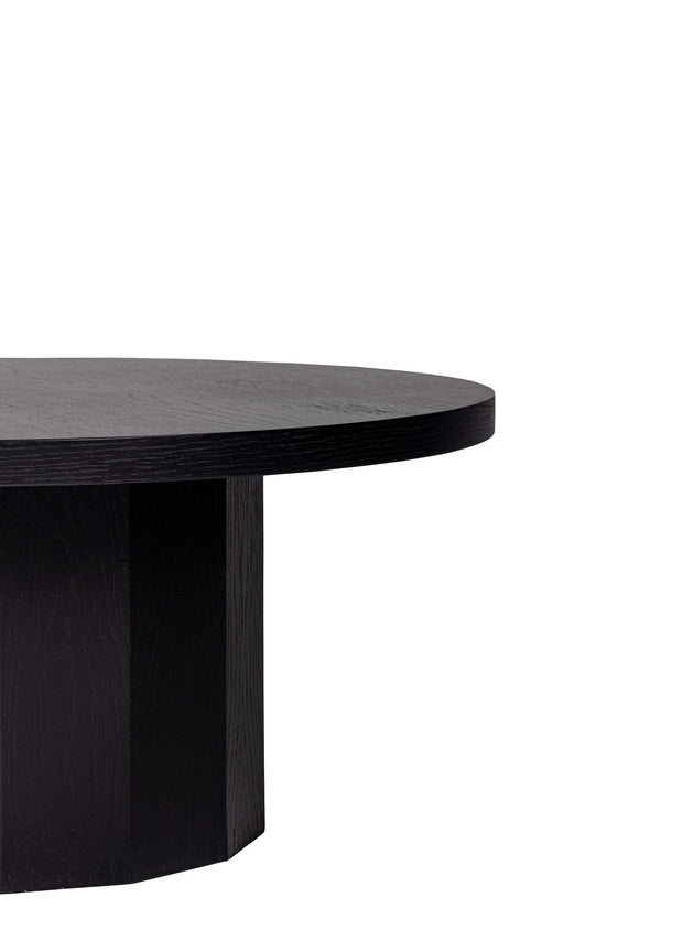 Asir Masa de cafea din lemn, Royal 2 Negru, Ø60xH50 cm