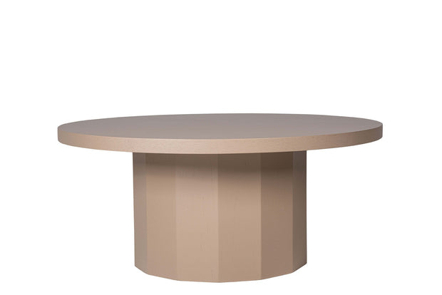 Asir Masa de cafea din lemn, Royal Grej, Ø80xH35 cm