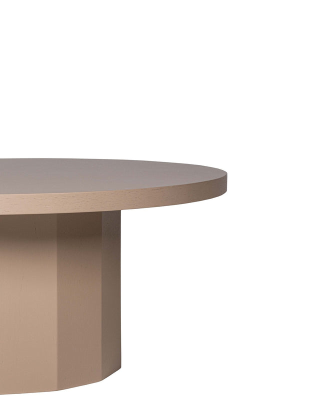 Asir Masa de cafea din lemn, Royal Grej, Ø80xH35 cm