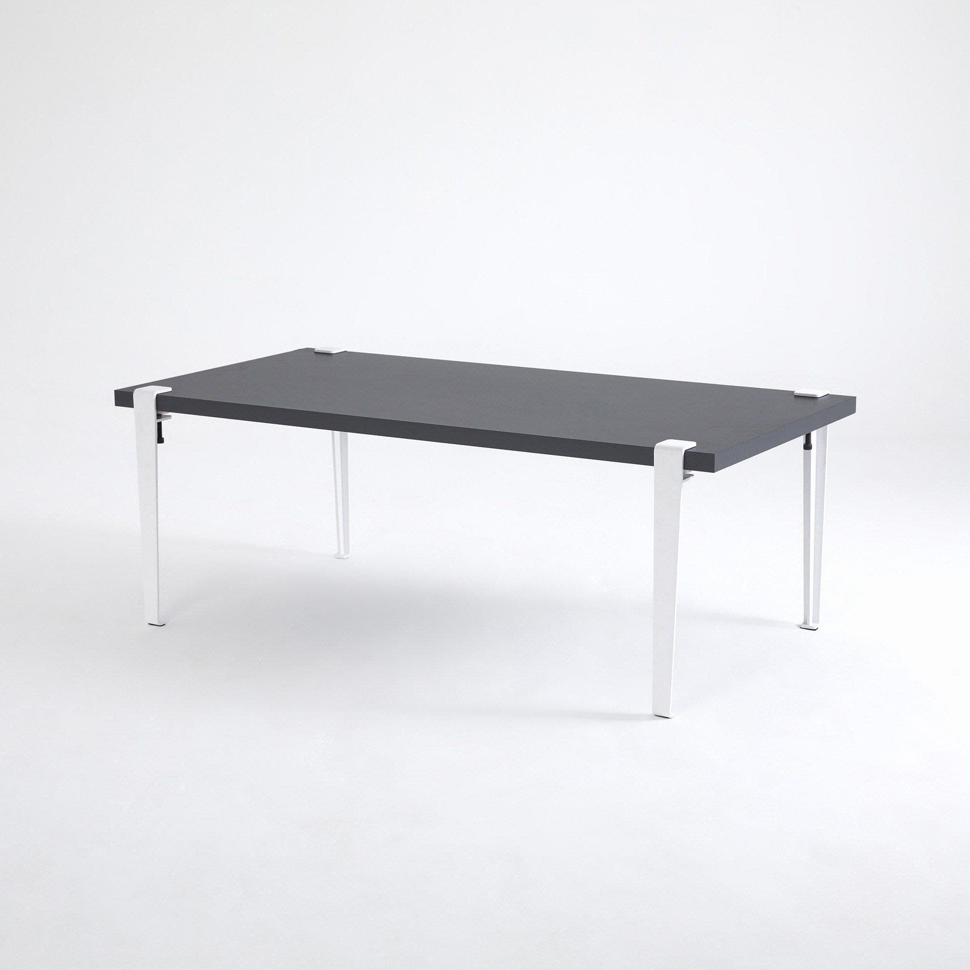 Asir Masa de cafea din lemn si metal, Fonissa Antracit / Alb, L120xl60xH45 cm